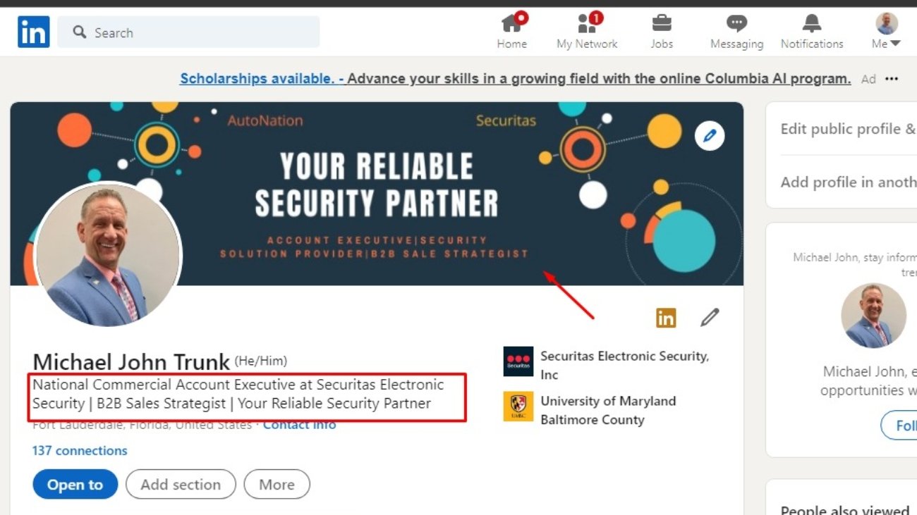 MICHAEEL LINKEDIN PROFILE OPTIMIZATION PROJECT